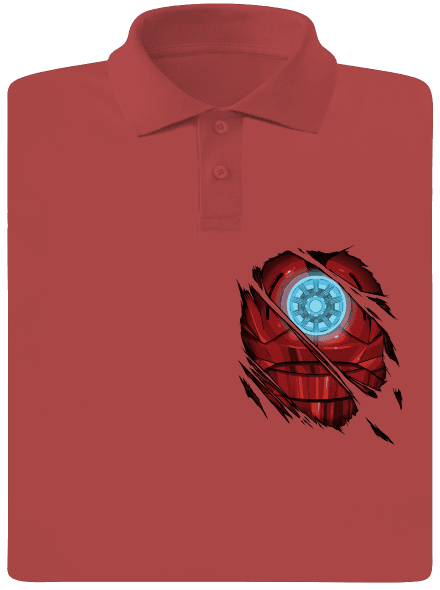 Ironman férfi pólóingek Burgundy
