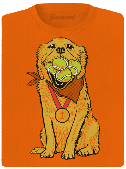 Arany retriever női sportpóló Neon Orange