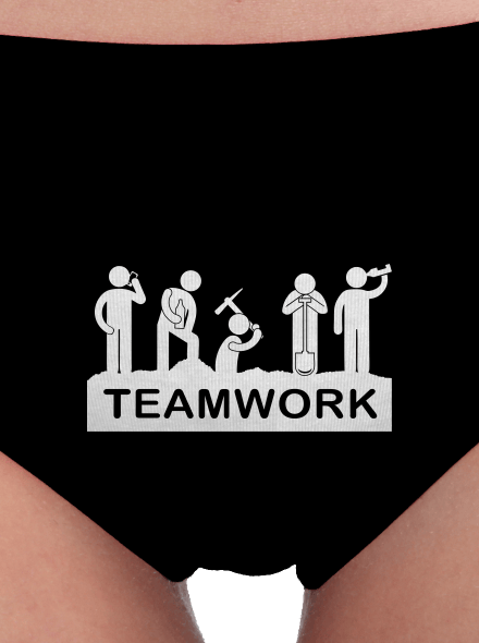 Csapatmunka női bugyik Black