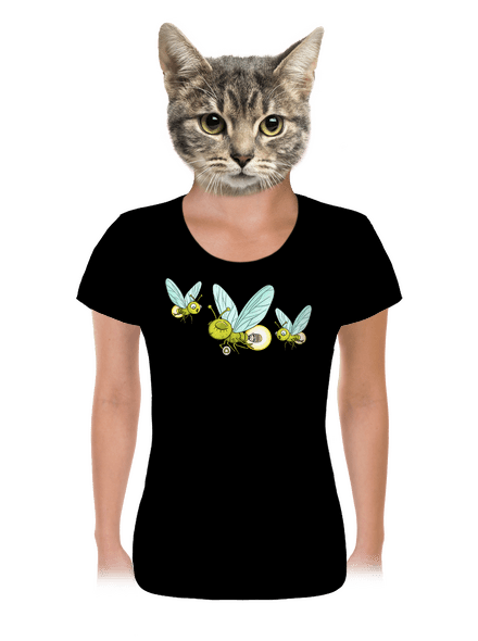 Szentjánosbogár női póló Black