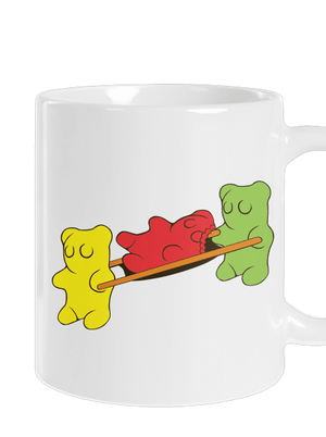 Gumimacik hagyományos bögre White