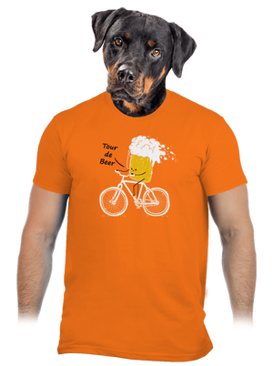 Tour de beer férfi póló Orange