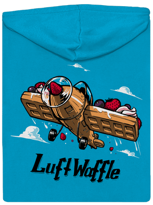 Luftwaffle cipzáras női pulóver Blue Atol