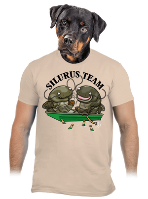 Silurus team férfi póló Sand