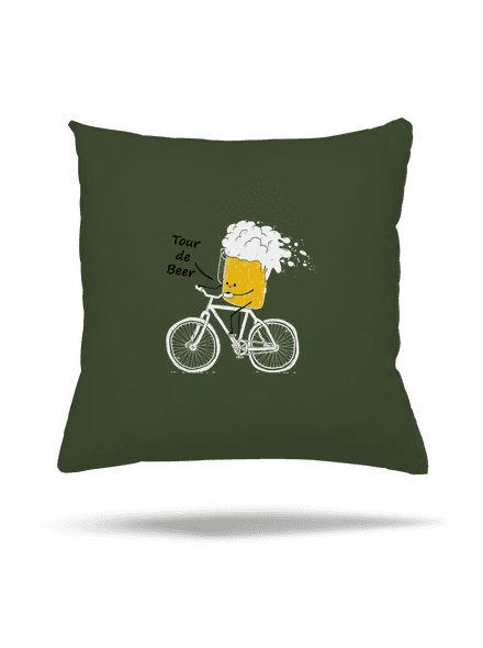 Tour de beer párna Olive Green