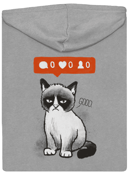 Grumpy cipzáras férfi pulóver Light Melange