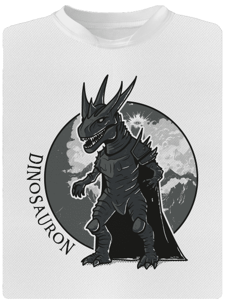 Dinosauron gyerek sport póló White