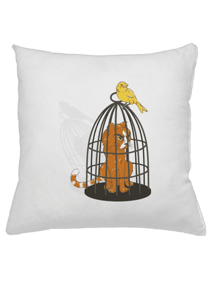 Madár bosszúja párna White