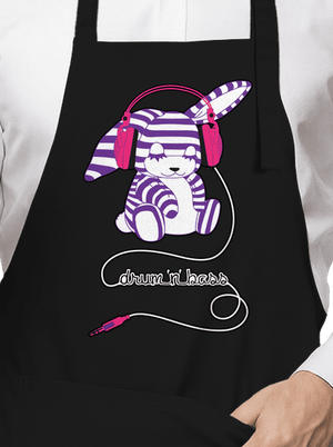 Drum and bass kötény Black