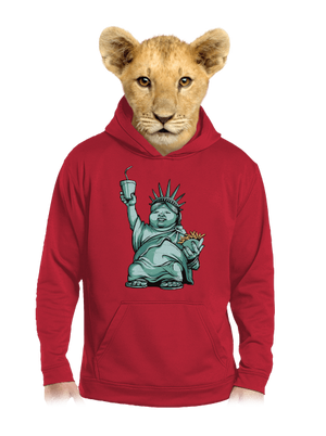 Amerikai bálvány gyerek kenguruzsebes pulóver Fire Red