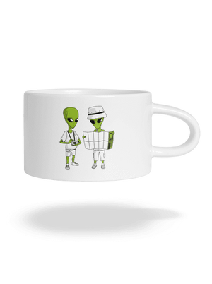 Idegenek macaron bögre White