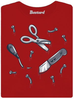 Halloween prémium női póló Red Mal