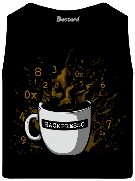Hackpresso  férfi trikó Black