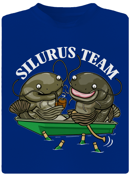 Silurus team férfi sportpóló Royal Blue Mal