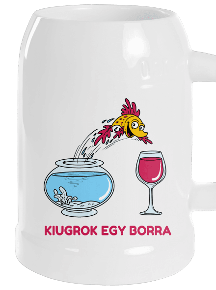 Kiugrok egy borra söröskorsó White
