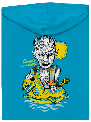 Summer is coming 2 cipzáras női pulóver Blue Atol