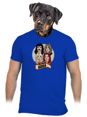 Black Abba férfi póló Royal Blue