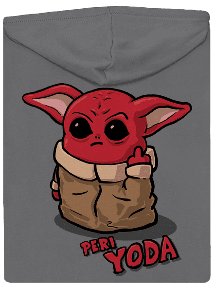Peri Yoda cipzáras női pulóver Steel Gray