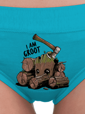 I Am Groot női bugyik Turquoise