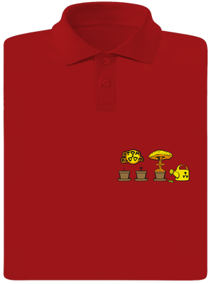 Atom bloom férfi pólóingek Red Mal