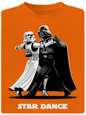 Star dance férfi sportpóló Neon Orange