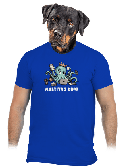 Multitas king férfi póló Royal Blue