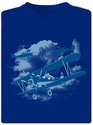 Égi lovagok férfi sportpóló Royal Blue Mal