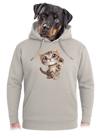 Mancsát rajta unisex prémium pulóver Pastel Macchiato