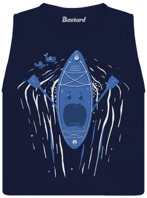 Ahhhh! női bővített trikó Navy