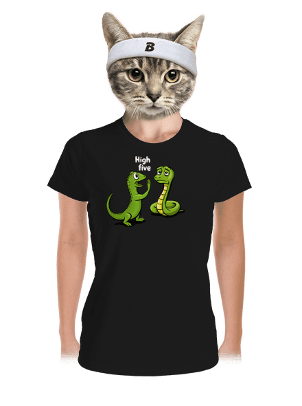 High Five női sportpóló Black