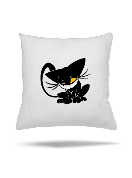 Evil cat párna White