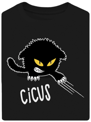 Cicus unisex túlméretezett póló Black