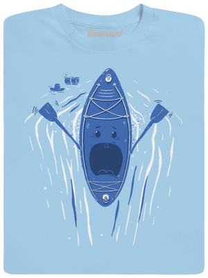 Ahhhh! férfi póló Sky Blue