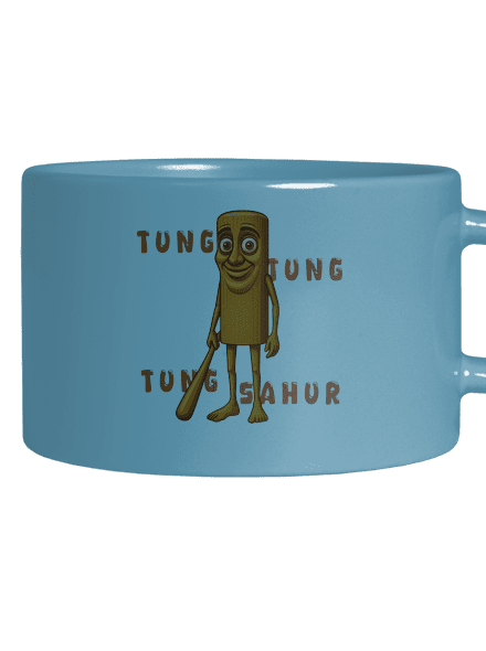 Tung Tung Tung Sahur – Italian Brainrot macaron bögre Blue Macaron