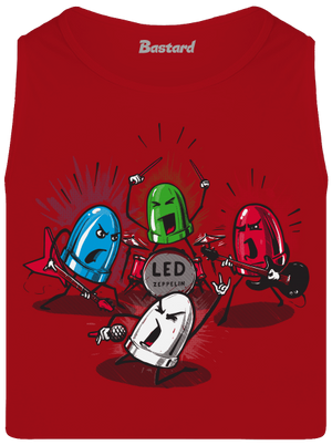 Led Zeppelin férfi trikó Red