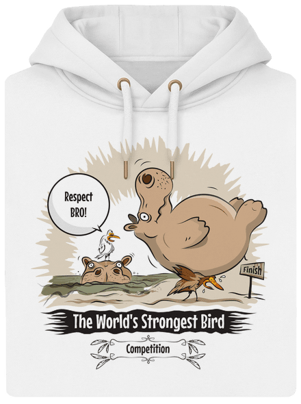 Strongest bird unisex prémium pulóver Snowwhite