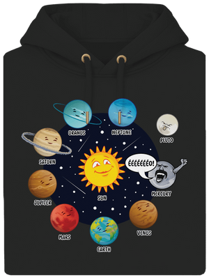 Mercury unisex prémium pulóver Dark Black