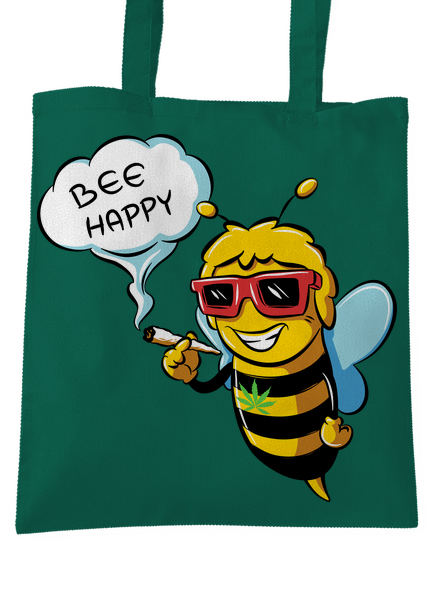 Bee happy táska Bottle Green
