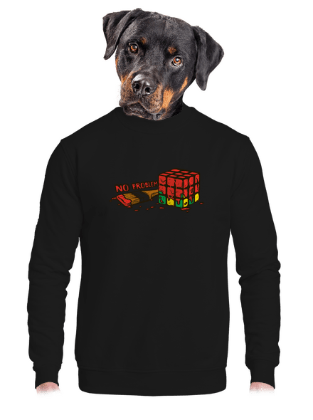 No problem unisex crewneck Black