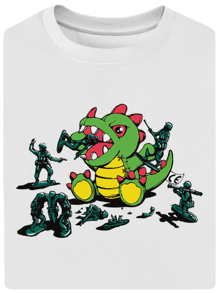 Játékok unisex túlméretezett póló White