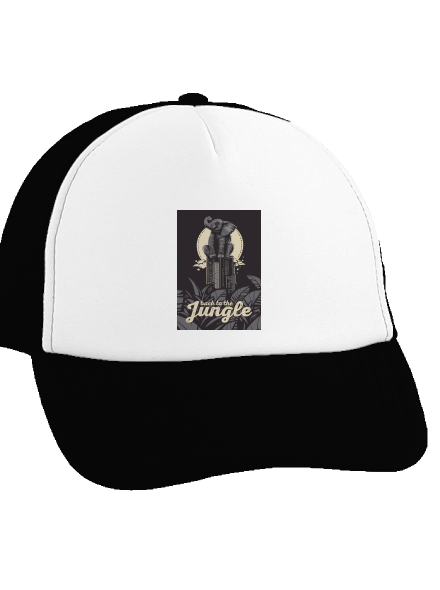 Back to the jungle teherautós sapka Black cap