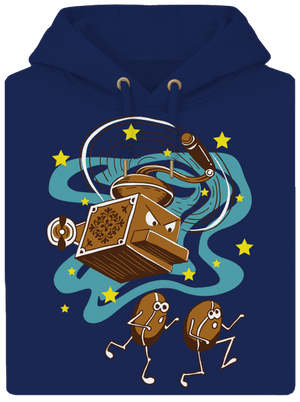 Meg foglak verni unisex prémium pulóver Navy