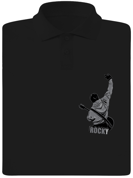 Rocky férfi pólóingek Black