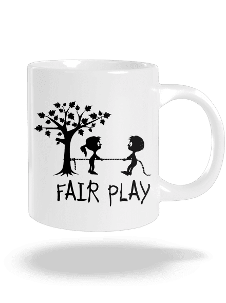 Fair play nagy bögre White