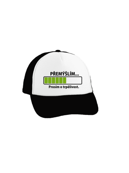 Gondolkodom teherautós sapka Black cap