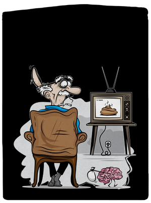 TV News cipzáras férfi pulóver Black