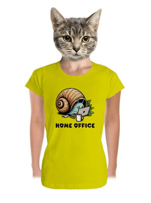 Sneka home office prémium női póló Lemon