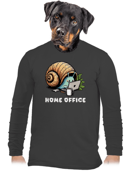 Sneka home office férfi hosszú ujjú póló Dark Grey