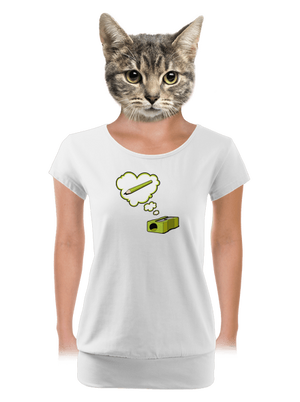 női póló elasztikus alsó szegéllyel