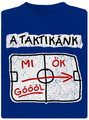 A taktikánk férfi sportpóló Royal Blue Mal